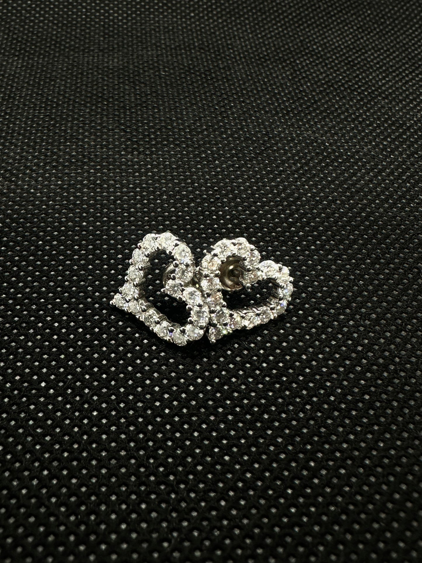 Big Heart .925 Sterling Silver Moissanite Earrings