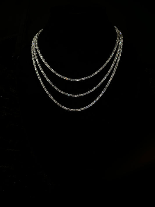 3mm Moissanite Tennis Chain