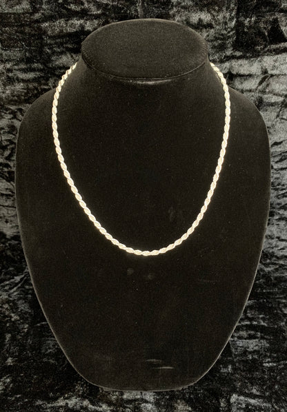 SOLID .925 Sterling Silver Diamond Cut Rope Chain